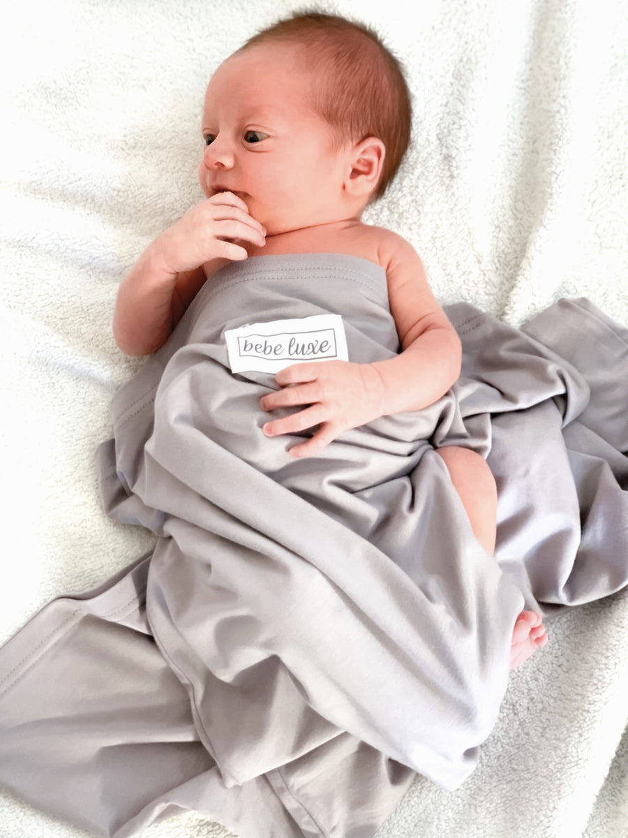 Jersey Swaddles Classic Grey Wholesale bebeluxe